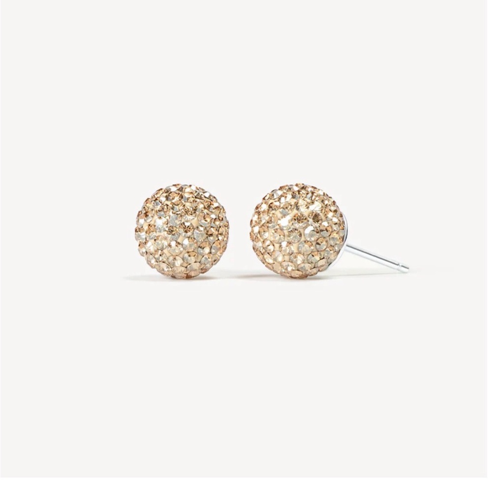 Medium Sparkle Ball in Soft Gold